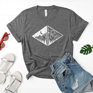 Camping Night & Day Triangle Tee Shirt